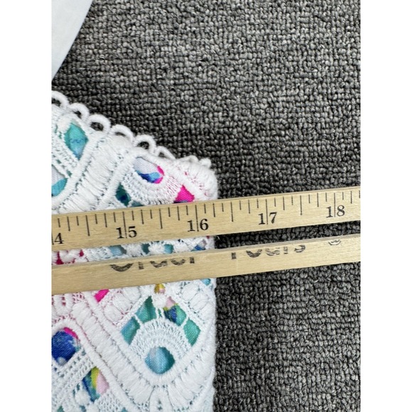 Lilly‎ Pulitzer Dress Womens 8 Pink Lace Brynn Dress Raz Berry Lobsters in Love - Picture 5 of 8